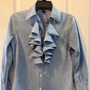 Lauren Ralph Lauren Light Blue Denim Shirt